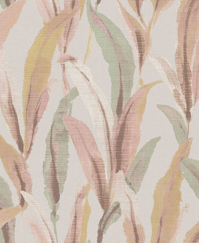 Cristiana Masi Wallpaper - Green, Pink and Gray - Arché 39004