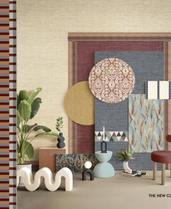 Cristiana Masi Wallpaper - Beige, Pink and Yellow - Arché 39009