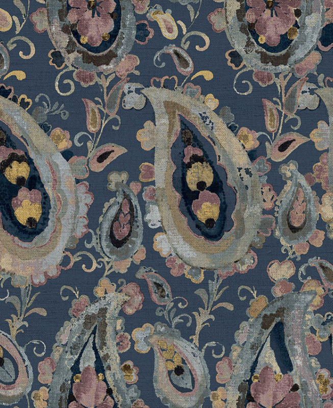 Cristiana Masi Wallpaper - Blue and Yellow - Arché 39016