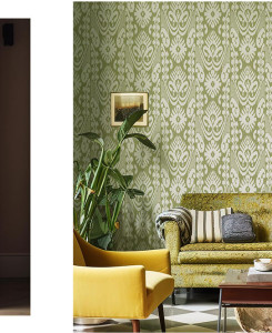 Cristiana Masi Wallpaper - Gray, Brown and Blue - Arché 39094