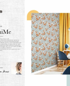 Cristiana Masi Wallpaper - Orange, Beige and Gray - MiniMe 17107