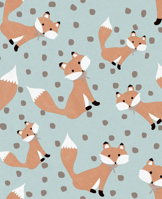 Cristiana Masi Wallpaper - Blue, Brown and White - MiniMe 17116