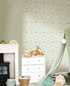 Cristiana Masi Wallpaper - Beige, Green, Blue - MiniMe 17126