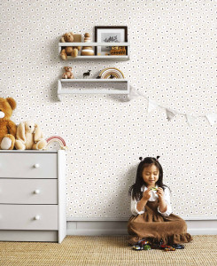 Cristiana Masi Wallpaper - Beige and Gray - MiniMe 17141