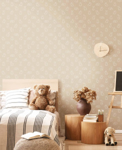 Cristiana Masi Wallpaper - Beige and Gray - MiniMe 17141