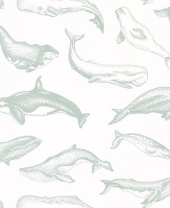 Carta da Parati Caselio - Whale Done - Verde Chiaro