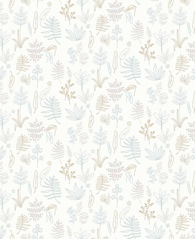 Carta da Parati Cristiana Masi - Marrone, Blu e Beige - MiniMe 17166