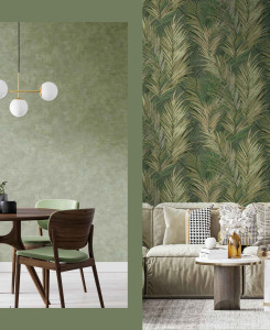 Cristiana Masi Wallpaper - Beige e Verde - Terra 43835
