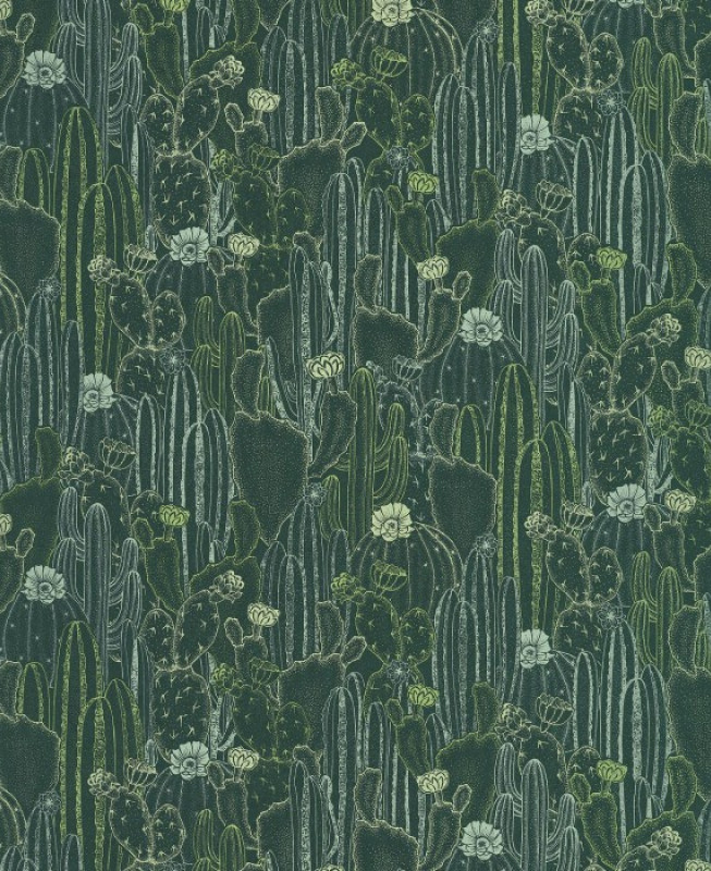 Casadeco Wallpaper - Cactaceae - Green