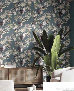 Cristiana Masi Wallpaper - Black and Green - Thai 26419