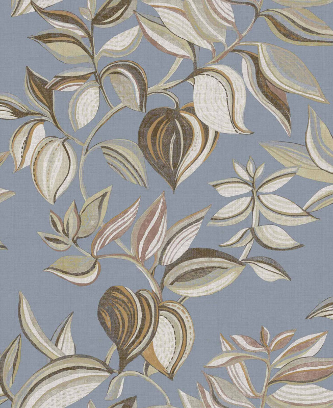 Carta da Parati Cristiana Masi - Azzurro e Beige - Thai 26436