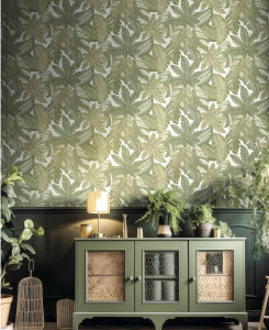Cristiana Masi Wallpaper - Green - Thai 26467