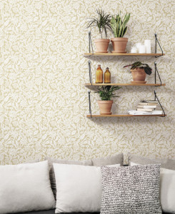 Cristiana Masi Wallpaper - White and Green - Fiori Country 12312