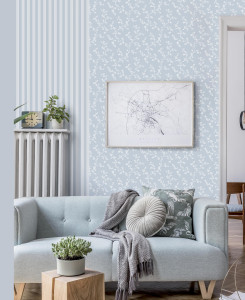 Cristiana Masi Wallpaper - Taupe and Green - Fiori Country 12367