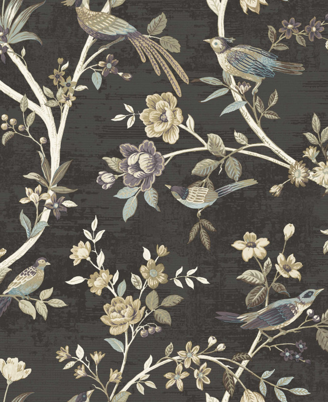 Carta da Parati Cristiana Masi - Nero e Talpa - Thema 28847