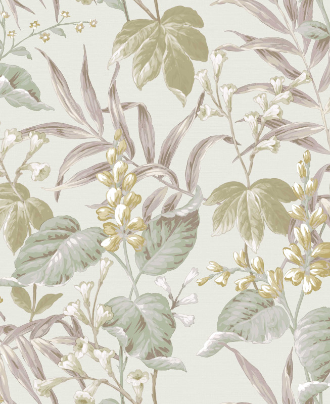 Carta da Parati Cristiana Masi - Beige e Verde - Thema 28855