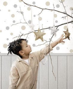 Cristiana Masi Wallpaper - Beige and Taupe - Happy 14812