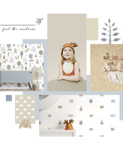 Cristiana Masi Wallpaper - Beige, Taupe and Gray - Happy 14837