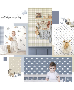 Cristiana Masi Wallpaper - White and Gray - Happy 14857