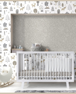 Carta da Parati Cristiana Masi - Grigio e Beige - Happy 14869