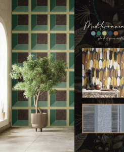 Cristiana Masi Wallpaper - Green, Brown - Cvlto 21107