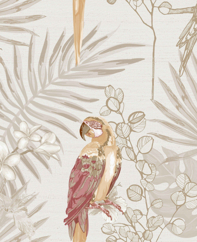 Cristiana Masi Wallpaper - Casamood 27001 - Beige, Pink, Red & Gold