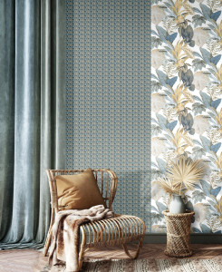 Cristiana Masi Wallpaper - Casamood 27016 - Beige, Yellow & Blue