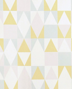 Majvillan Wallpaper - Alice - Pink & Yellow