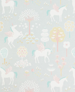 Majvillan Wallpaper - True Unicorns - Grey