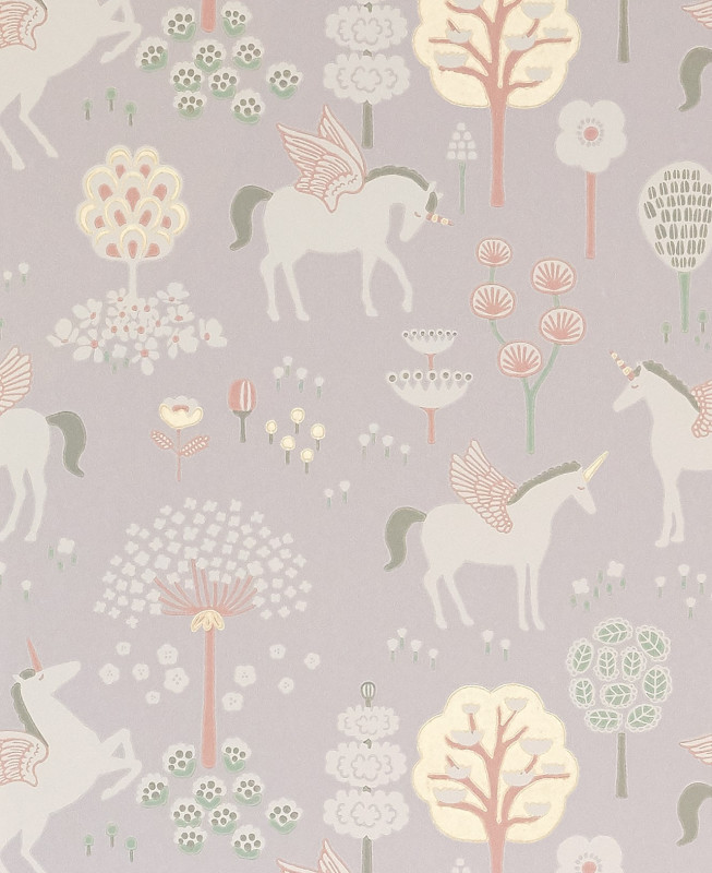 Majvillan Wallpaper - True Unicorns - Lilac