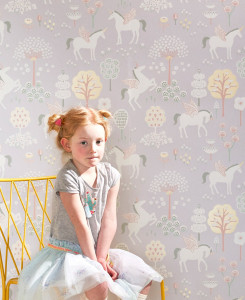 Majvillan Wallpaper - True Unicorns - Lilac