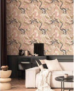 Cristiana Masi Wallpaper - Beige, Green, Yellow, Multicolor -  Botany House 15509
