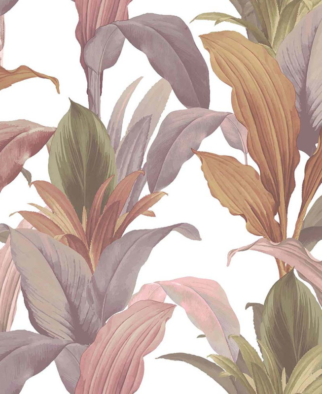 Carta da Parati Cristiana Masi - Beige, Verde, Rosa, Multicolore -  Botany House 15514