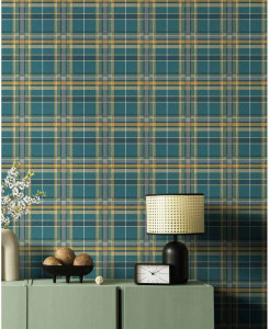 Cristiana Masi Wallpaper - Beige, Black, Green -  Botany House 15539