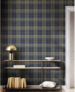 Cristiana Masi Wallpaper - Beige, Black, Green -  Botany House 15539