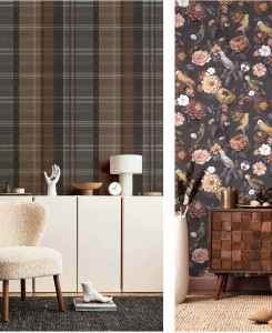Cristiana Masi Wallpaper - Black and White -  Botany House 15559