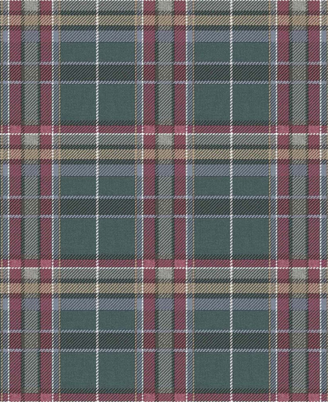 Carta da Parati Cristiana Masi - Verde, Grigio, Talpa, Rosso -  Botany House 15577