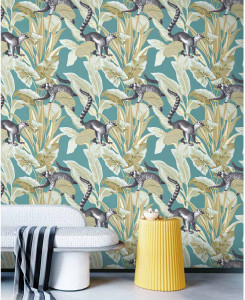 Cristiana Masi Wallpaper - Gray -  Botany House 15586