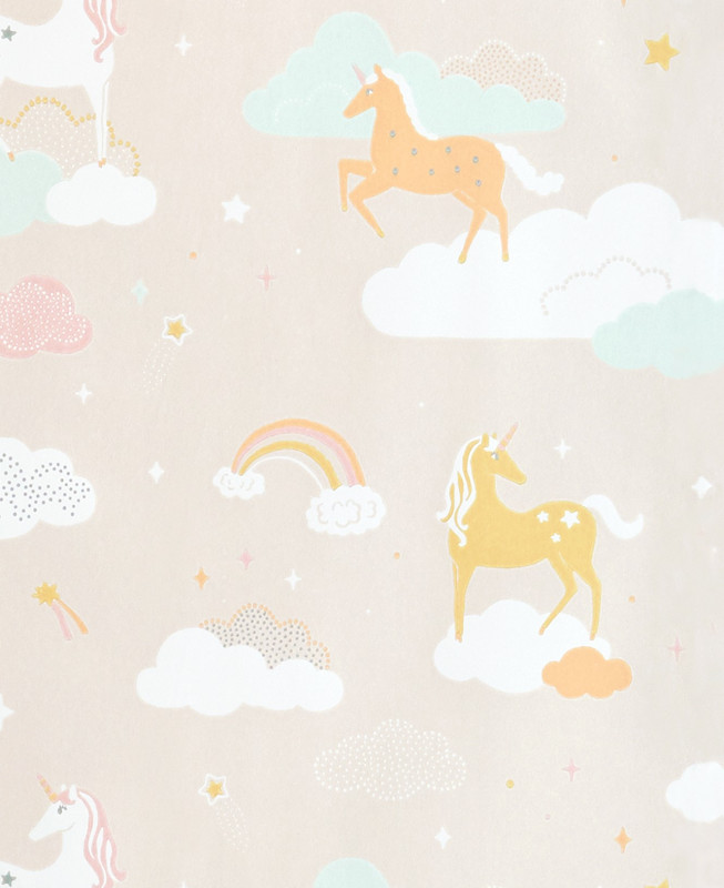 Majvillan Wallpaper - Rainbow Treasures - Lovely Pastel Pink