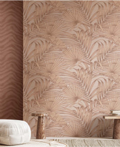Cristiana Masi Wallpaper - Beige and Green - Aura 42205