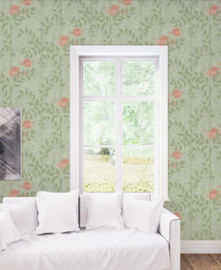 Cole & Son Wallpaper - Nautilus - Green & Red