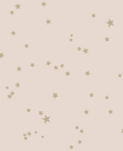 Cole & Son Wallpaper - Stars - Pink & Gold