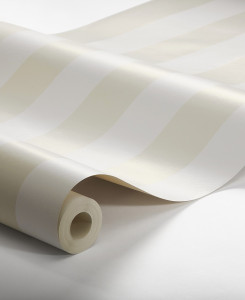 Boras Tapeter Wallpaper - Falsterbo Stripe - White & Yellow