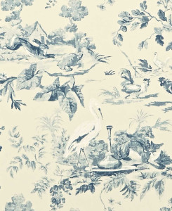 Sanderson Wallpaper - Aesops Fables - Blue