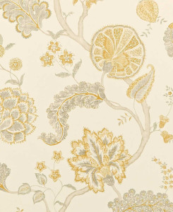 Sanderson Wallpaper - Palampore - Silver & Gold
