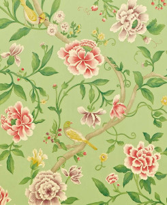 Sanderson Wallpaper - Porcelain Garden - Green