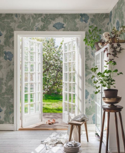 Sandberg Customized Wallpaper - Poppy - Garden Green