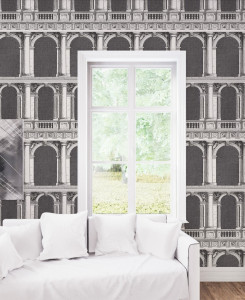 Fornasetti Senza Tempo Wallpaper - Procuratie - Black & White