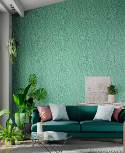 Harlequin Wallpaper - Atoll - Green & Blue