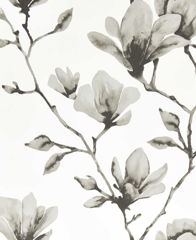 Harlequin Wallpaper - Lotus - Ivory & Silver